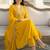 women ethnic motifs embroidered empire thread work liva kurta with trousers & with dupatta