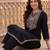 women ethnic motifs embroidered regular thread work cotton kurta with trousers