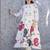 women floral printed regular cotton kurta with trousers