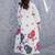 women floral printed regular cotton kurta with trousers