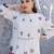 women floral printed regular cotton kurta with trousers