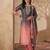 women ombre embroidered regular thread work kurta with trousers & with dupatta
