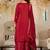 women ethnic motifs embroidered regular kurta with sharara & with dupatta