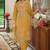 women ethnic motifs embroidered regular sequinned kurta with patiala & with dupatta
