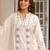 women ethnic motifs embroidered regular thread work cotton kurta with palazzos & with dupatta