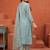 women embroidered regular thread work kurta with trousers & with dupatta