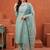 women embroidered regular thread work kurta with trousers & with dupatta