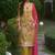 women ethnic motifs embroidered regular thread work kurta with palazzos & with dupatta