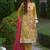 women ethnic motifs embroidered regular thread work kurta with palazzos & with dupatta