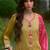 women ethnic motifs embroidered regular thread work kurta with palazzos & with dupatta