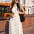 women ethnic motifs printed regular cotton kurta with trousers