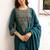 women ethnic motifs embroidered regular thread work kurta with patiala & with dupatta
