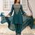 women ethnic motifs embroidered regular thread work kurta with patiala & with dupatta