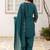 women ethnic motifs embroidered regular thread work kurta with patiala & with dupatta