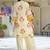 women floral printed regular cotton kurta with palazzos