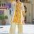 women floral printed regular cotton kurta with palazzos