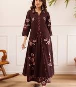 women floral printed regular cotton kurta with palazzos