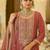 women ethnic motifs embroidered regular sequinned kurta with palazzos & with dupatta