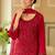 women ethnic motifs embroidered regular sequinned kurta with patiala & with dupatta