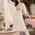 women ethnic motifs embroidered regular thread work liva kurta with trousers & with dupatta
