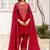 women ethnic motifs embroidered regular thread work kurta with patiala & with dupatta