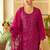 women ethnic motifs embroidered regular sequinned kurta with patiala & with dupatta