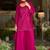 women ethnic motifs embroidered regular sequinned kurta with palazzos & with dupatta