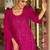 women ethnic motifs embroidered regular sequinned kurta with palazzos & with dupatta
