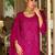 women ethnic motifs embroidered regular sequinned kurta with palazzos & with dupatta