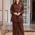 women ethnic motifs embroidered regular thread work cotton kurta with palazzos