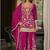 women ethnic motifs embroidered regular mirror work kurta with sharara & with dupatta