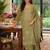 women ethnic motifs embroidered regular sequinned kurta palazzos & dupatta