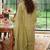 women ethnic motifs embroidered regular sequinned kurta palazzos & dupatta