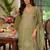 women ethnic motifs embroidered regular sequinned kurta palazzos & dupatta