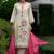 women floral embroidered regular thread work kurta with trousers & with dupatta