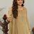women ethnic motifs embroidered regular sequinned kurta with palazzos & with dupatta