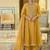 women ethnic motifs embroidered empire thread work kurta with trousers & with dupatta