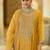 women ethnic motifs embroidered empire thread work kurta with trousers & with dupatta
