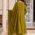 women ethnic motifs embroidered empire thread work kurta with trousers & with dupatta