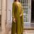 women ethnic motifs embroidered empire thread work kurta with trousers & with dupatta
