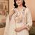 women ethnic motifs embroidered regular thread work liva kurta with trousers & with dupatta