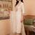 women ethnic motifs embroidered regular thread work liva kurta with trousers & with dupatta