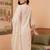 women ethnic motifs embroidered regular thread work liva kurta with trousers & with dupatta