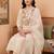 women ethnic motifs embroidered regular thread work liva kurta with trousers & with dupatta