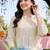 women ethnic motifs embroidered empire thread work cotton kurta with trousers & with dupatta