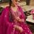 women embroidered regular thread work kurta with trousers & with dupatta
