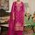 women embroidered regular thread work kurta with trousers & with dupatta