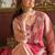 women ethnic motifs embroidered regular kurta with trousers & with dupatta