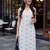 women printed regular cotton kurta with trousers