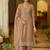 women ethnic motifs embroidered regular thread work kurta with palazzos & with dupatta